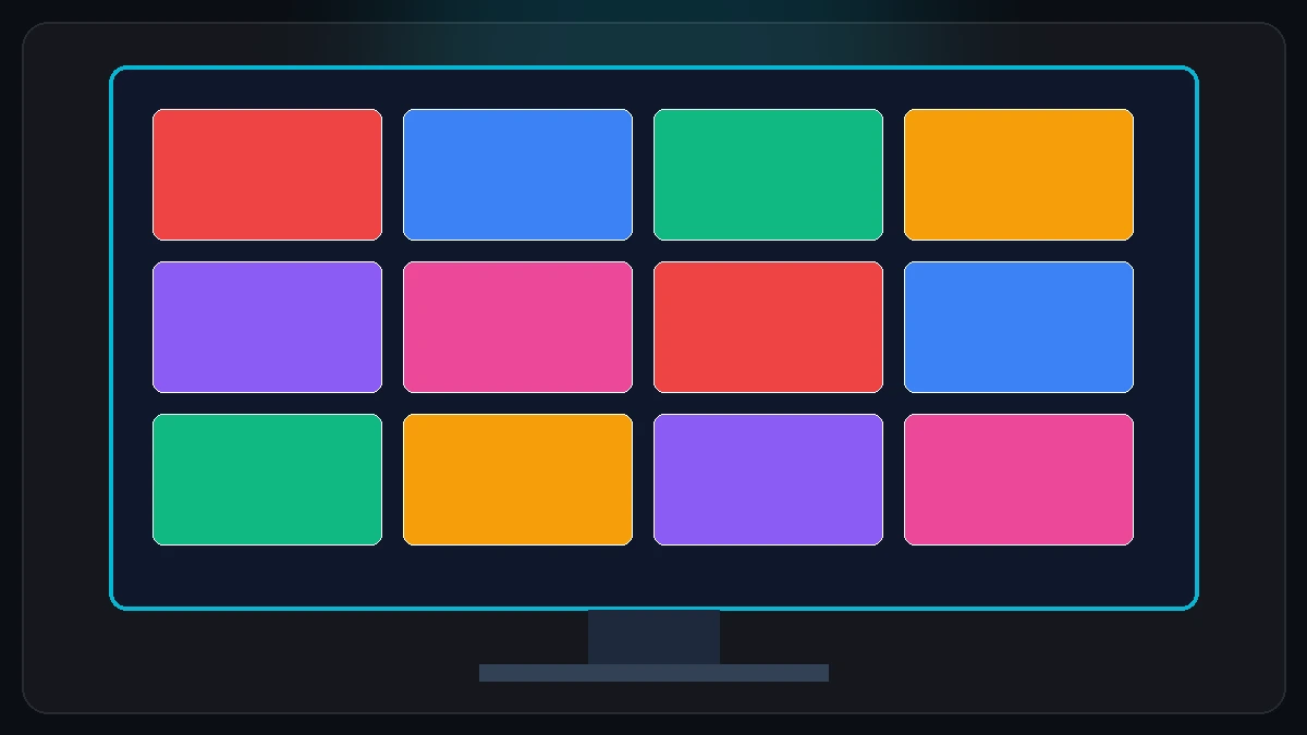 Visual representation of 1,000+ free channels, live sports, and movie categories