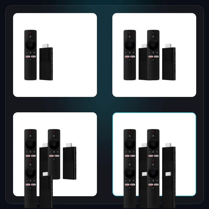 Commercial package presentation illustrating 1-pack, 2-pack, 3-pack, and 4-pack bundles