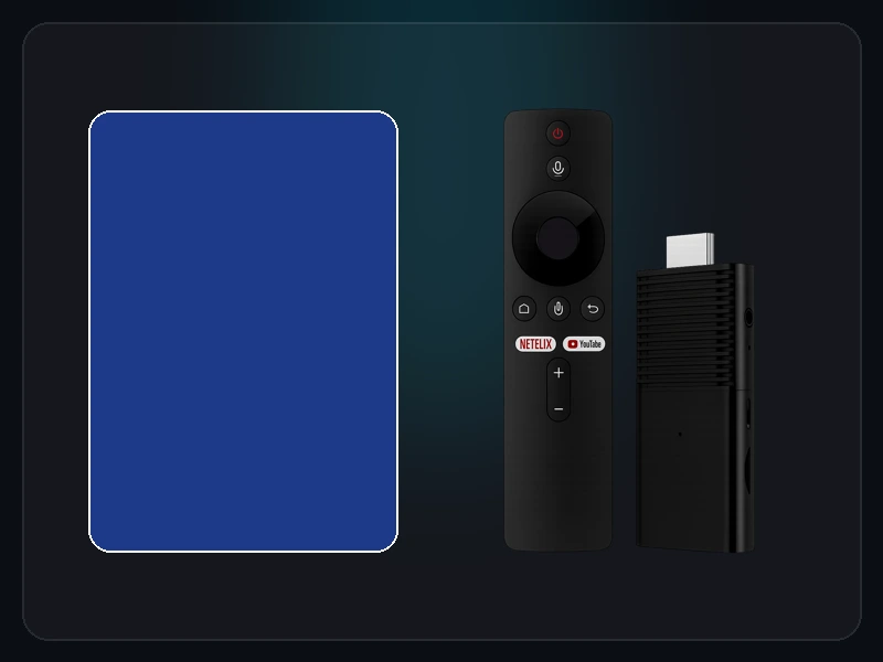 Showcase of Flixy TV Stick compact portability for travel and hotel use